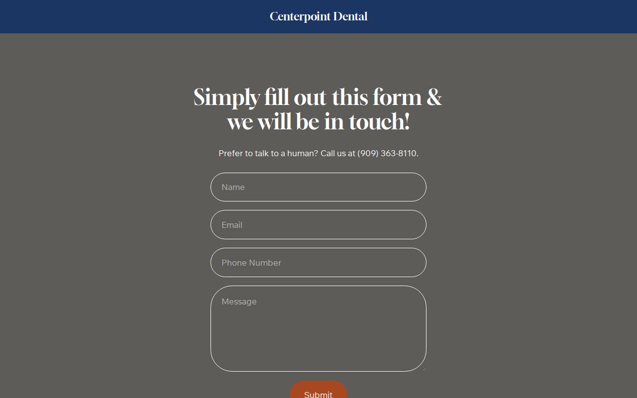 Request an Appointment | Centerpoint Dental